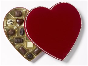 Valentine heart chocolate box