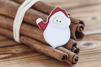Cinnamon sticks with Father Christmas