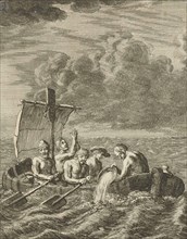 Five Christian Slaves Fleeing Algiers by Rowboat