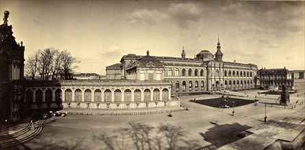 Panorama Views of the Zwinger in Dresden circa 1865