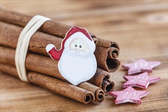 Cinnamon sticks with Father Christmas
