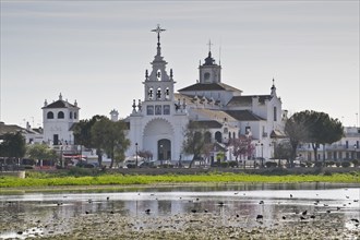 Sanctuary Ermita de el Rocio with lagoon