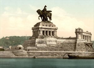 The Kaiser Wilhelm Monument in Koblenz am Rhein