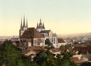 Cathedral and St. Mary's Church in Erfurt