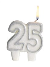 Number Twenty Five Birthday Candle