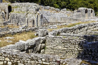 Butrint ruins near the city of Saranda in the south of the country
