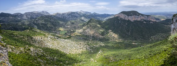 View over the mountains of the Serra de Tramuntana