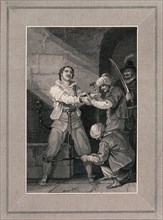 The torture of William Lithgow in the dungeons of the Inquisition in Malaga in 1620