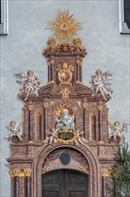 A gate with angels at Benediktbeuern Monastery