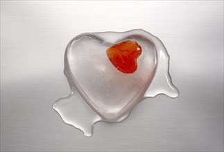 Valentine heart in ice
