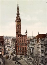 Langgasse with Town Hall and Stock Exchange in Gdansk