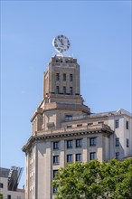 Clock Tower at Placa de Catalunya