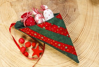 Christmas decoration with bag