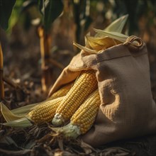 Old sack of corn