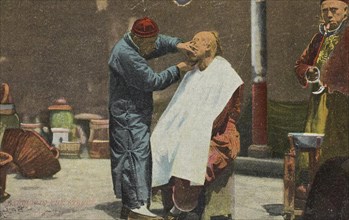 Barber in the street