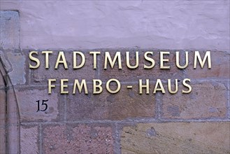 Writing on the former Fembohaus