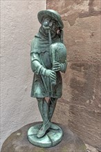 Copy of the fountain figure of the bagpiper