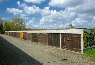Row garages built in the GDR