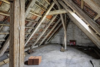 Attic of a residential building
