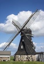 Windmill type Dutchman built in 1869 and remained in use until 1950. Now used as a holiday home in Oestra Ingelstad