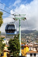 Funchal cable car to the botanical garden on Madeira Island