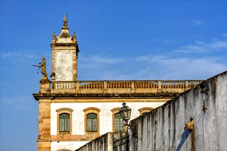 Baroque colonial architecture typical of the historic city of Ouro Preto in the state of Minas Gerais