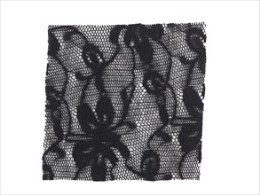 Black fabric sample