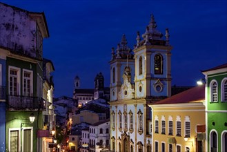 Night life in historic Pelourinho neighborhood