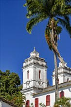 Historic church tower located in Solar do Unhao in the city of Salvador