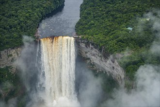Aerial of the Kaieteur Falls