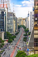 View of the famous Paulista Avenue