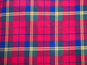 Red green blue and yellow tartan texture background