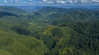 Aerial of the Unesco site Atlantic Forest South-East Reserves