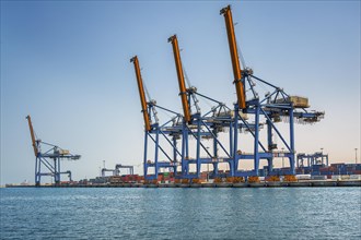 Crane facilities in the port of Port Sudan
