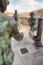 Bronze figures in Matera