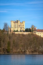 View of Hohenschwangau Castle over the lake