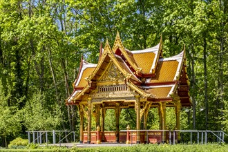 Siamese Temple Sala-Thai II in the spa gardens of Bad Homburg vor der Hoehe