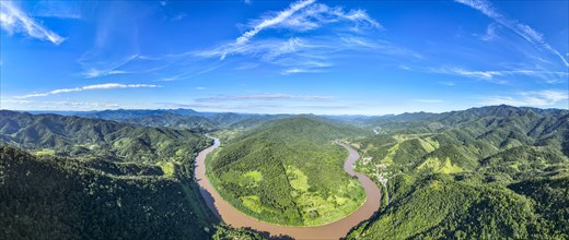 Aerial of the Iguape river