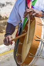 Ethnic drums used in religious festival in Lagoa Santa