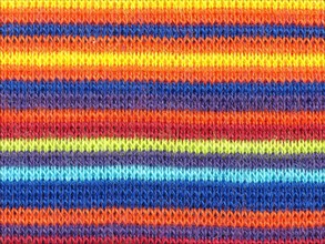 Multicolored horizontal stripe fabric background