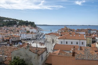 View over the old town of Piran