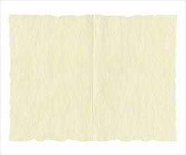 Blank greeting card parchment