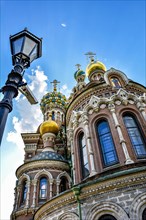 Famous and colorful church of the Saviour on Spilled Blood in Saint Petersburg