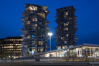 Caktus Towers at blue hour