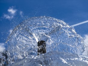 Fountain in the spa gardens of Bad Homburg vor der Hoehe