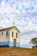 Old historic chapel in 17th century colonial style in the city of Sabara in Minas Gerais