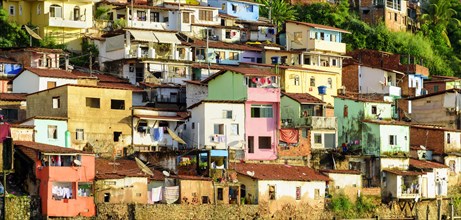 Slum in the city of Salvador