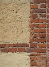 Brick and mortar wall texture