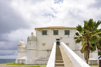 Entrance to the historic fortress of Monte Serrat built in Salvador