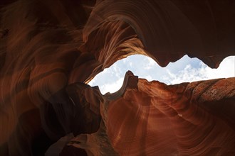 Rock structures in Antelope Canyon